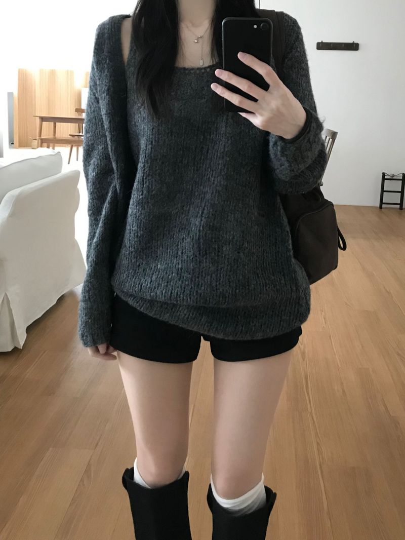 Knit Cardigan Set (3 colors)