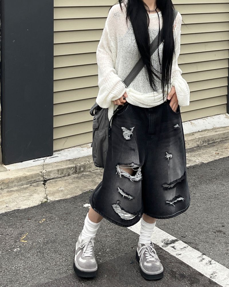 Mikey Net Damage Knitwear