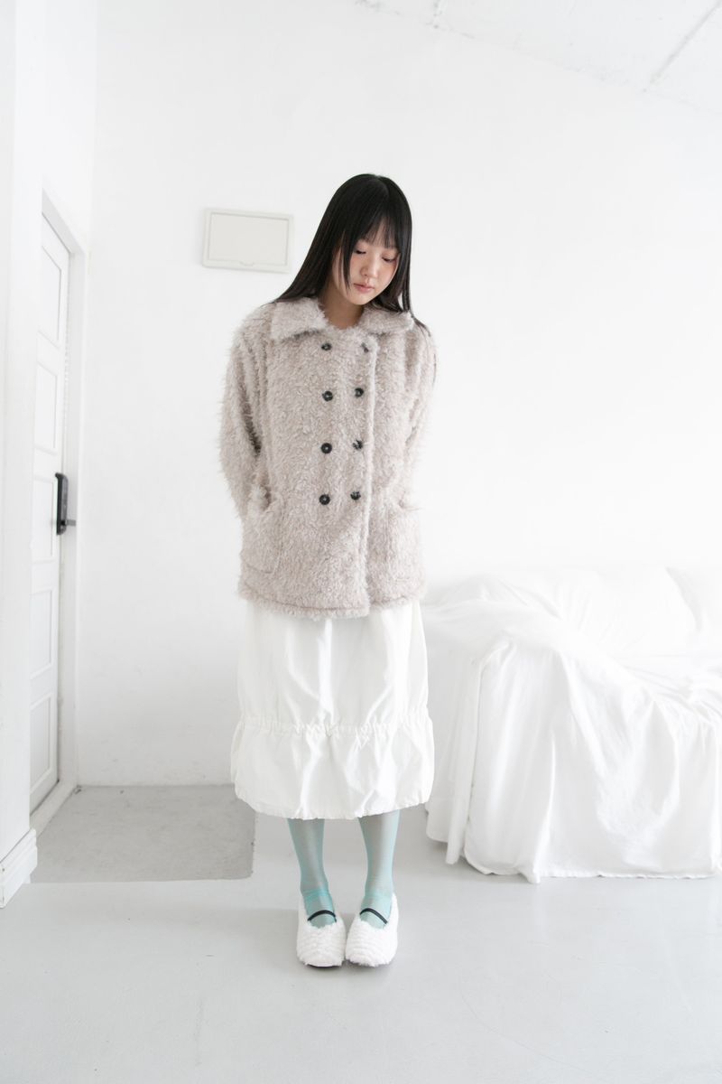 double button fluffy cardigan(2colors)