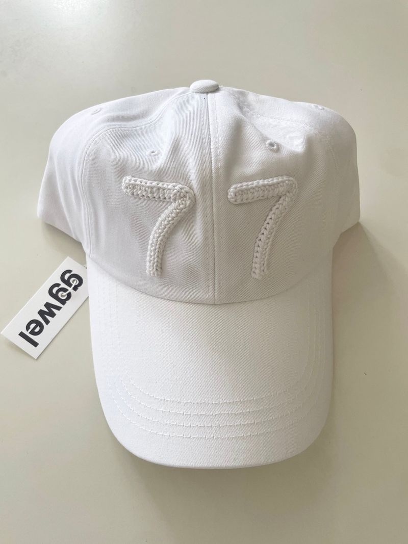 CUSTOM INITIAL CROCHET CAP