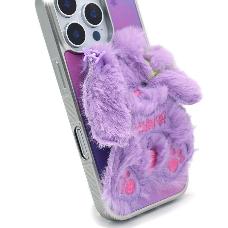 SUN CASE SHY RABBIT LIGHT PURPLE (GLOSSY SILVER)
