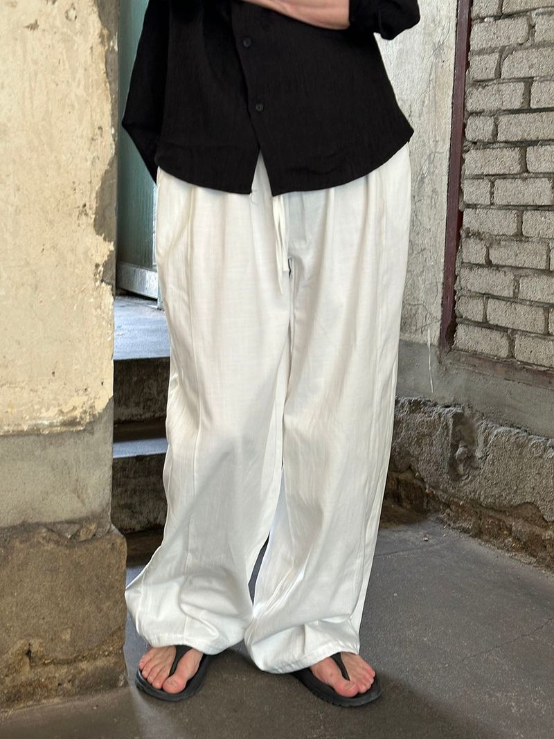 LAURANT（ロラン）の「リネンライクワイドパンツ(4color)（パンツ）」