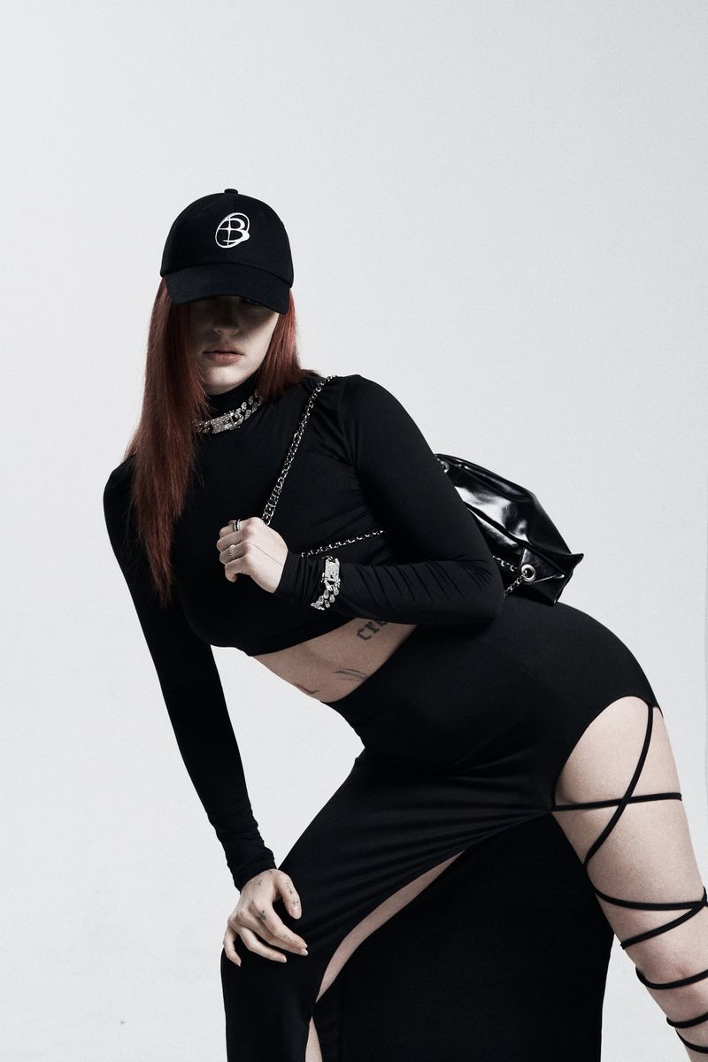 Logo symbol ball cap - black