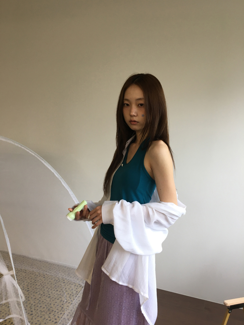 Rose Emblem Halterneck Sleeveless (8color)