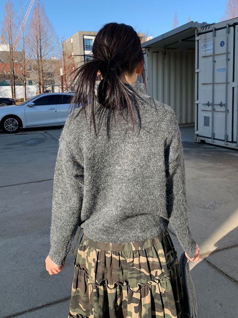 HENLEY ANORAK SWEATER (5C)