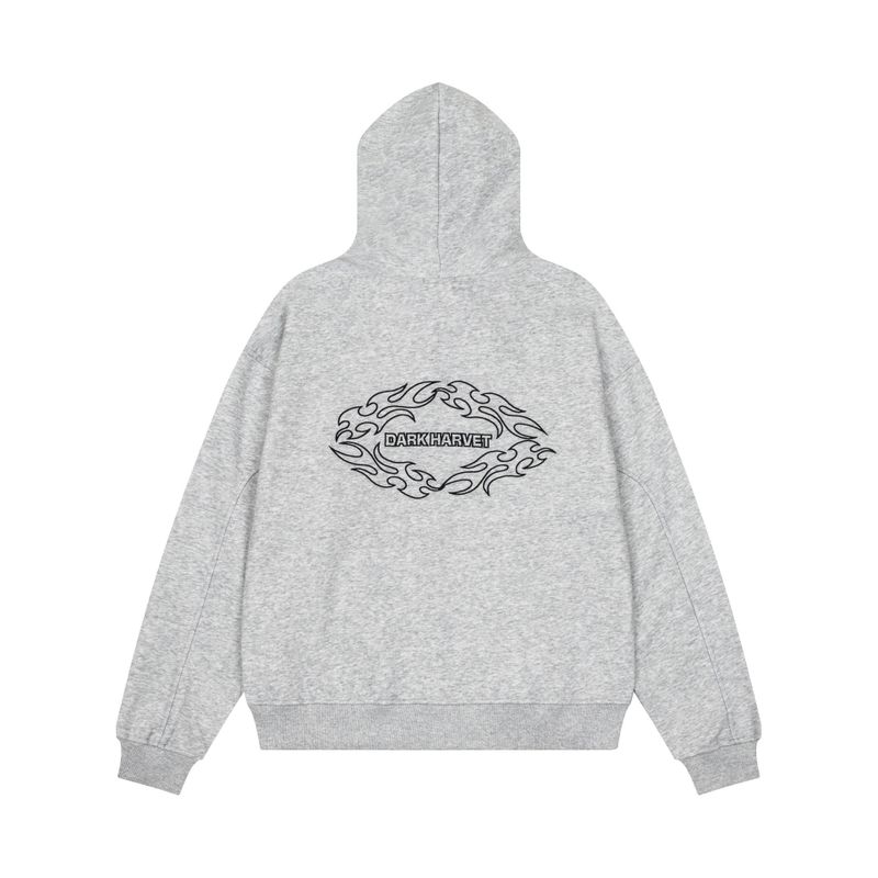 Margo Military Button Hoodie Zip-up