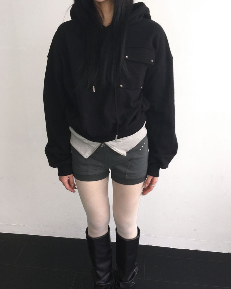 Layered hoodie