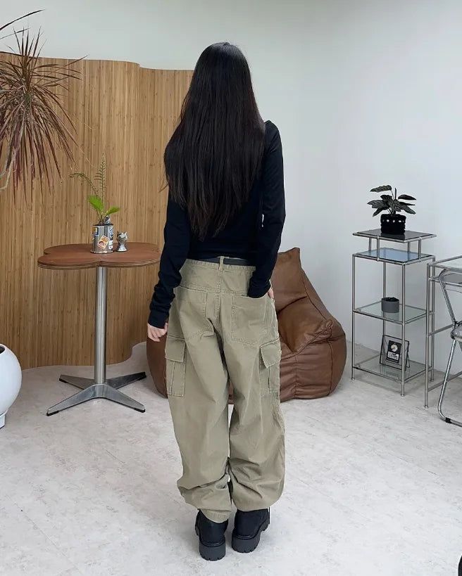 Moden Vintage Washed Cargo Pants