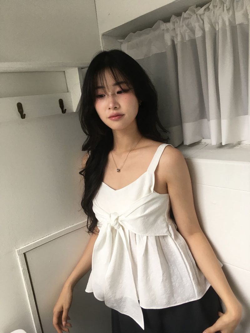 Ribbon Tank Top Blouse