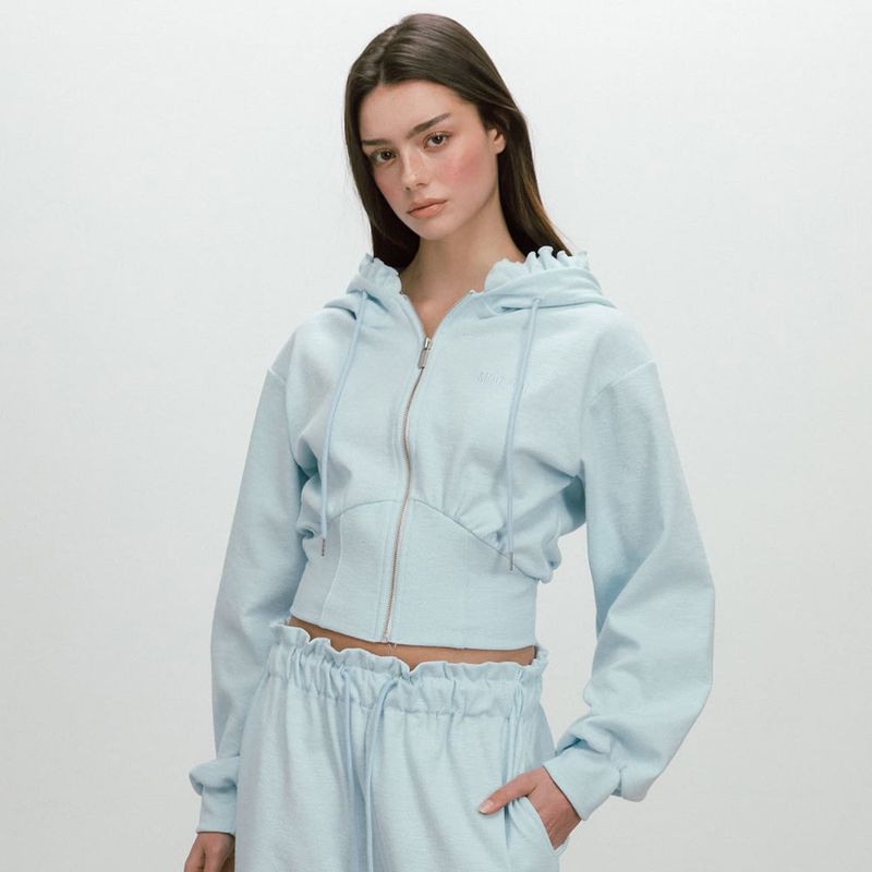 BAKE HOODIE ZIP-UP / SKYBLUE