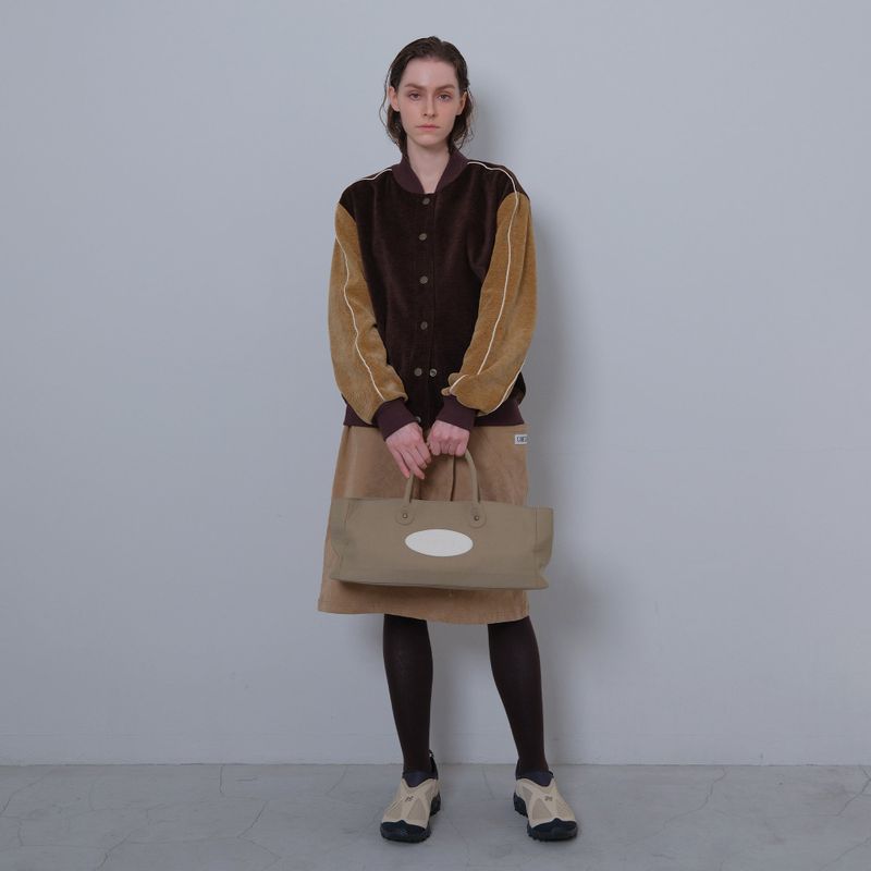 Brown/Camel Two Tone Varsity Jacket