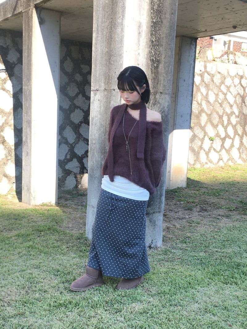 Love N Hairy muffler knitwear