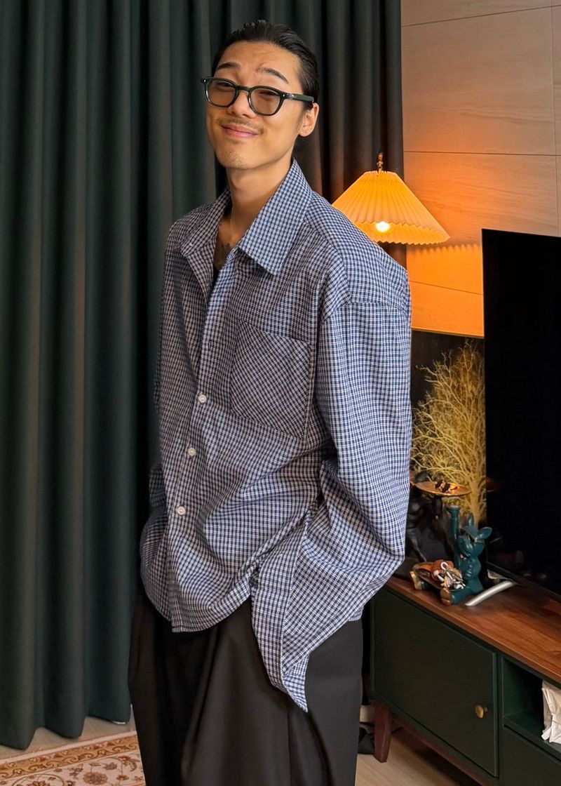virstyle(ビルスタイル)の「Cropped check shirt 2COLOR(Tops)」