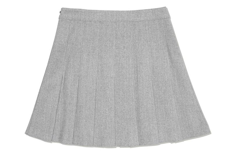 SHINING LOGO PLEATS SKIRTS