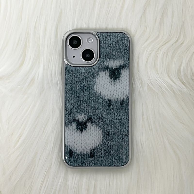 sheep epoxy silver bumper case