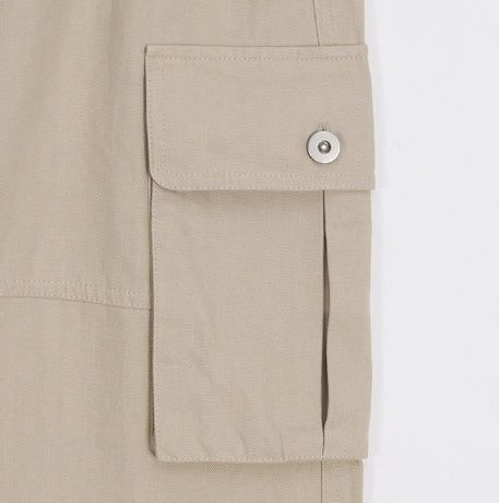 Merrick Herringbone Cargo Wide Pants