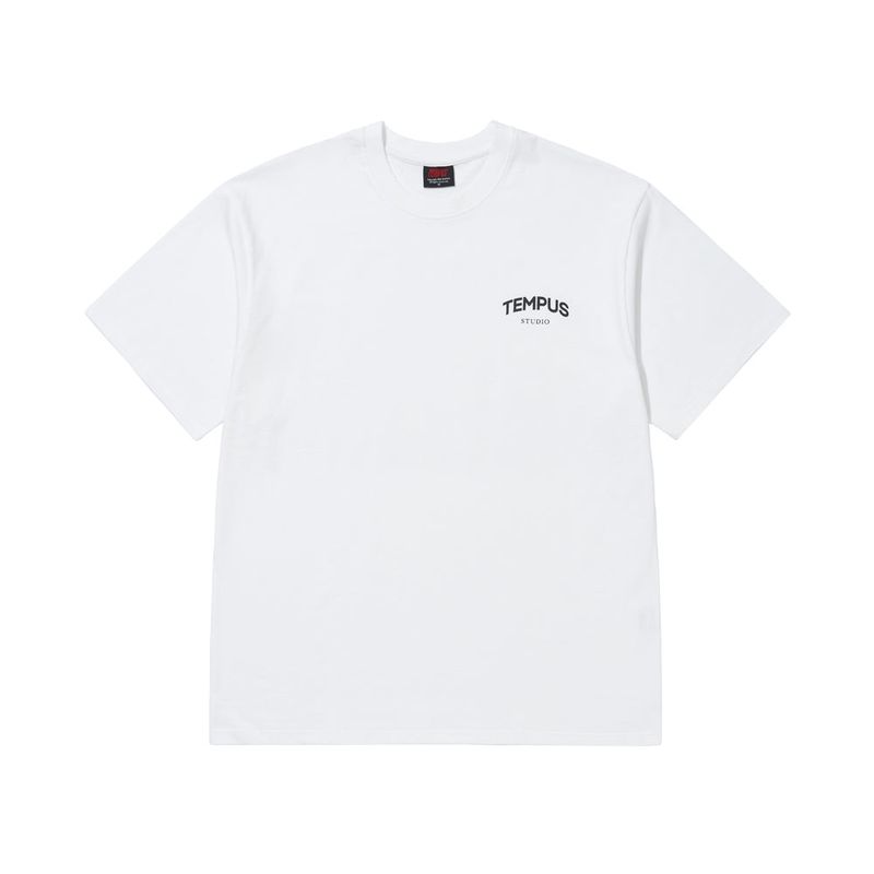 TEMPUSSTUDIO（テンプススタジオ）の「TEMPUS ARCH LOGO T-SHIRT [WHITE]（Tops）」