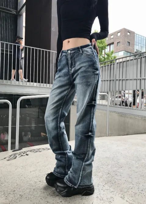 SIAOSIKO（シアオシコ）の「ブルー ロースラング デニム（パンツ）」