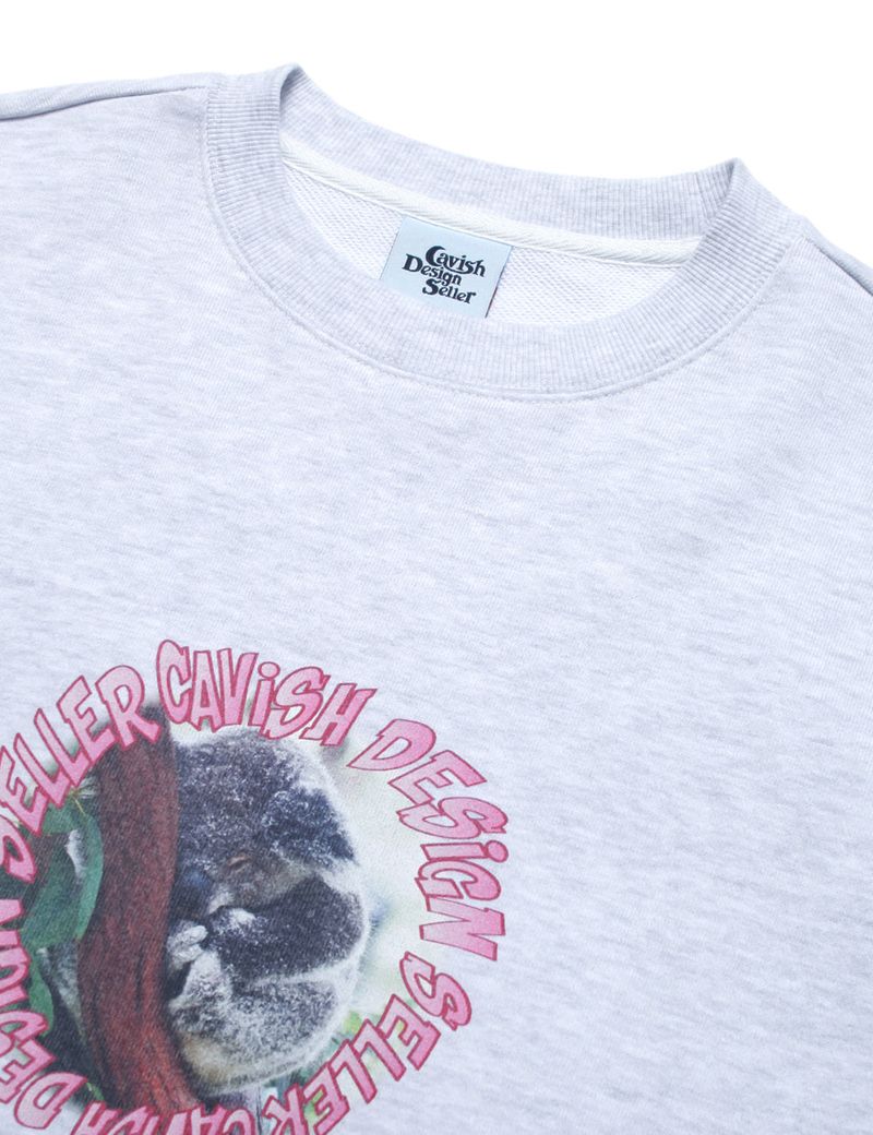 SLUMBER KOALA SWEATSHIRT LIGHT GREY(CV2CFUM461A)