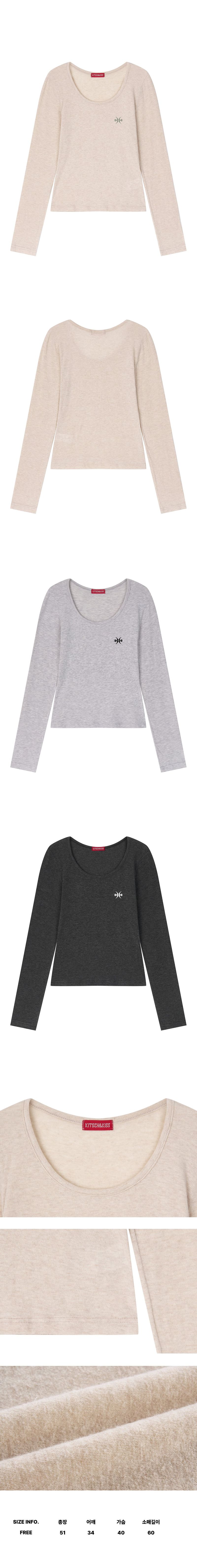 MAIN LOGO MELANGE LONG SLEEVE (SBLKNK-100)