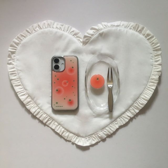 Stylish tomato red silver epoxy case