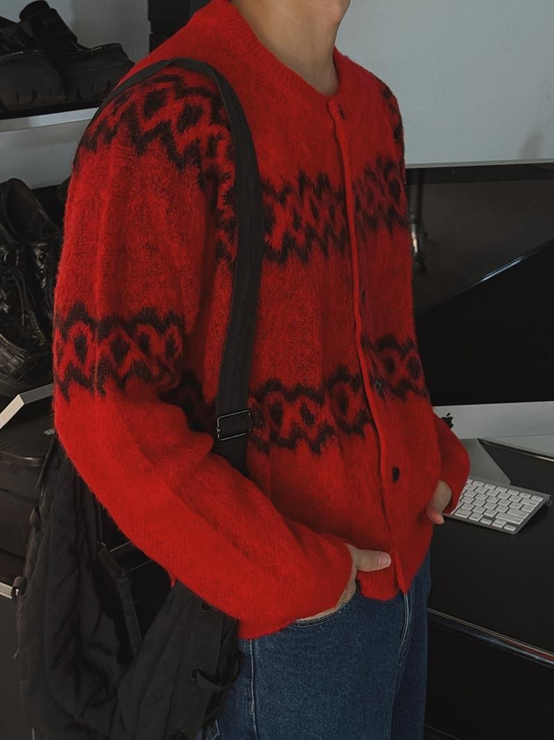 ASCLO Maria Hairy Cardigan (3color)