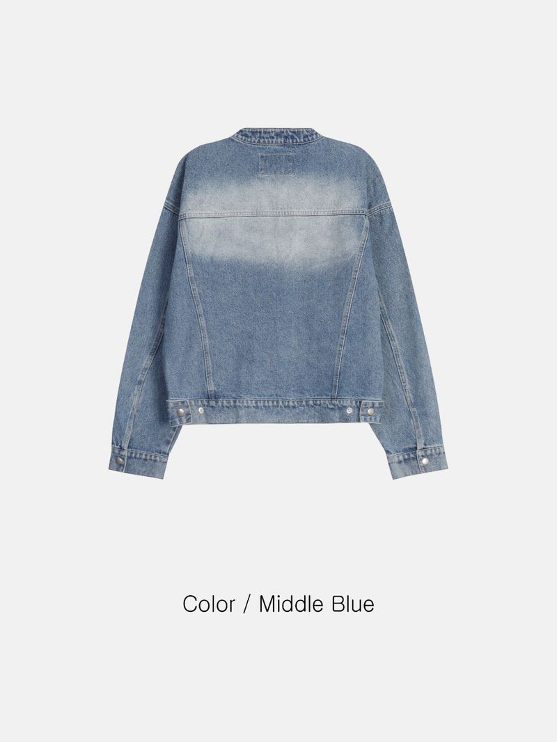 LMN Roel Zipper Biker Denim Jacket (3 colors)