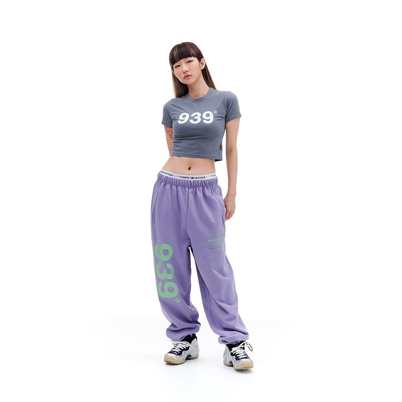 939 LOGO CROP TOP (GRAY)