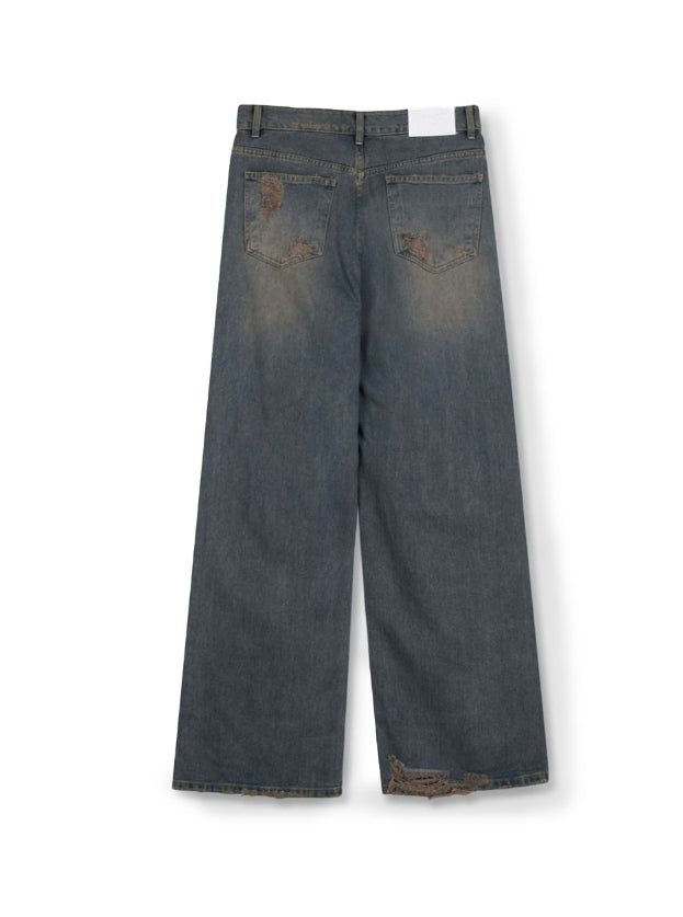 Alp Dusty Damage Denim Pants