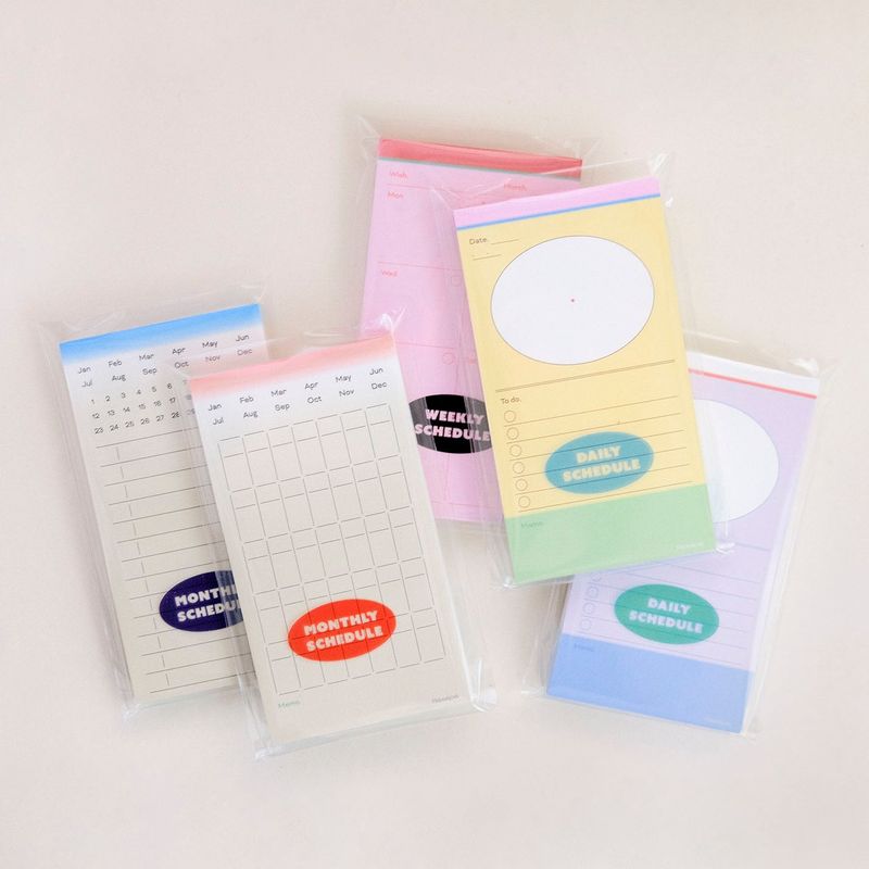 Résépé（レセペ）の「スケジュール メモパッド セット(5 Pieces)（雑貨/ステーショナリー）」