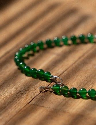 Green Pebble Necklace