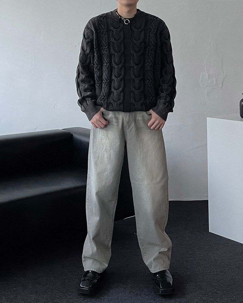 RV Pigment Cable Knit (4 colors)