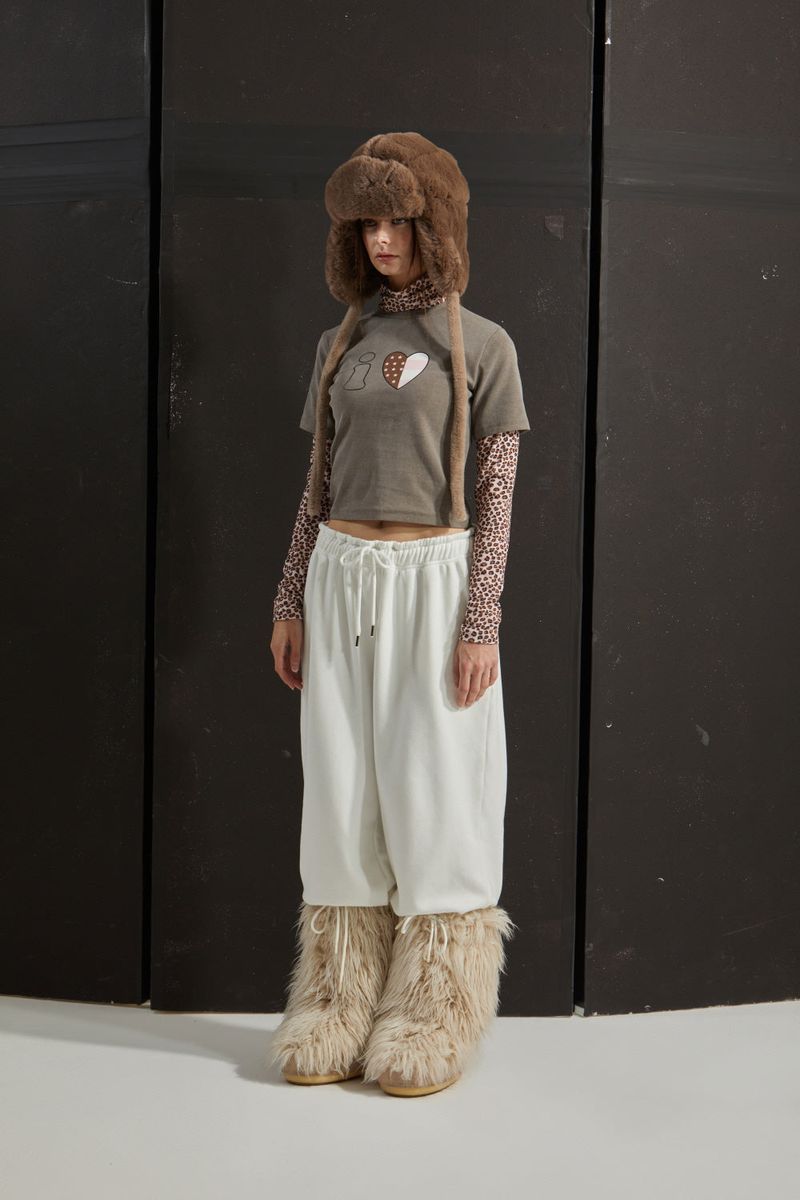 LEOPARD LAYERED T-SHIRT