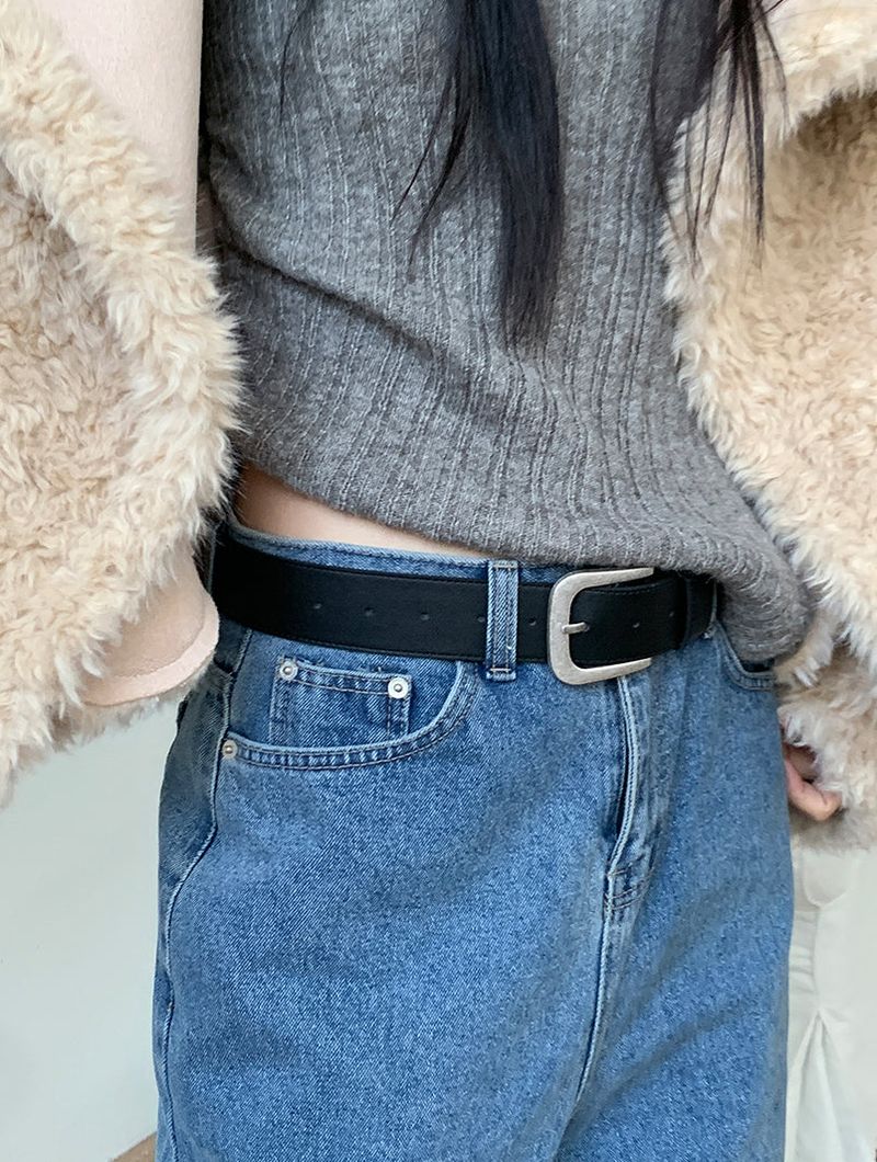WIDE LEATHER BELT