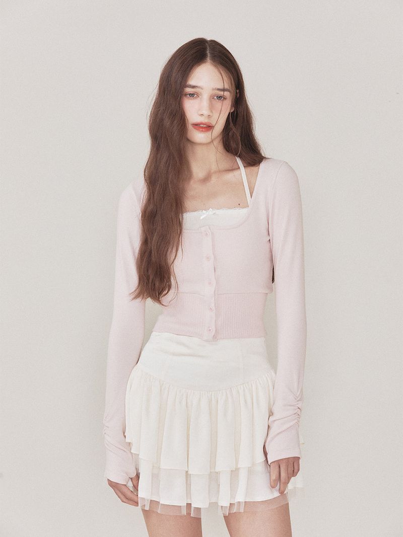 Luna cardigan set (Pink)