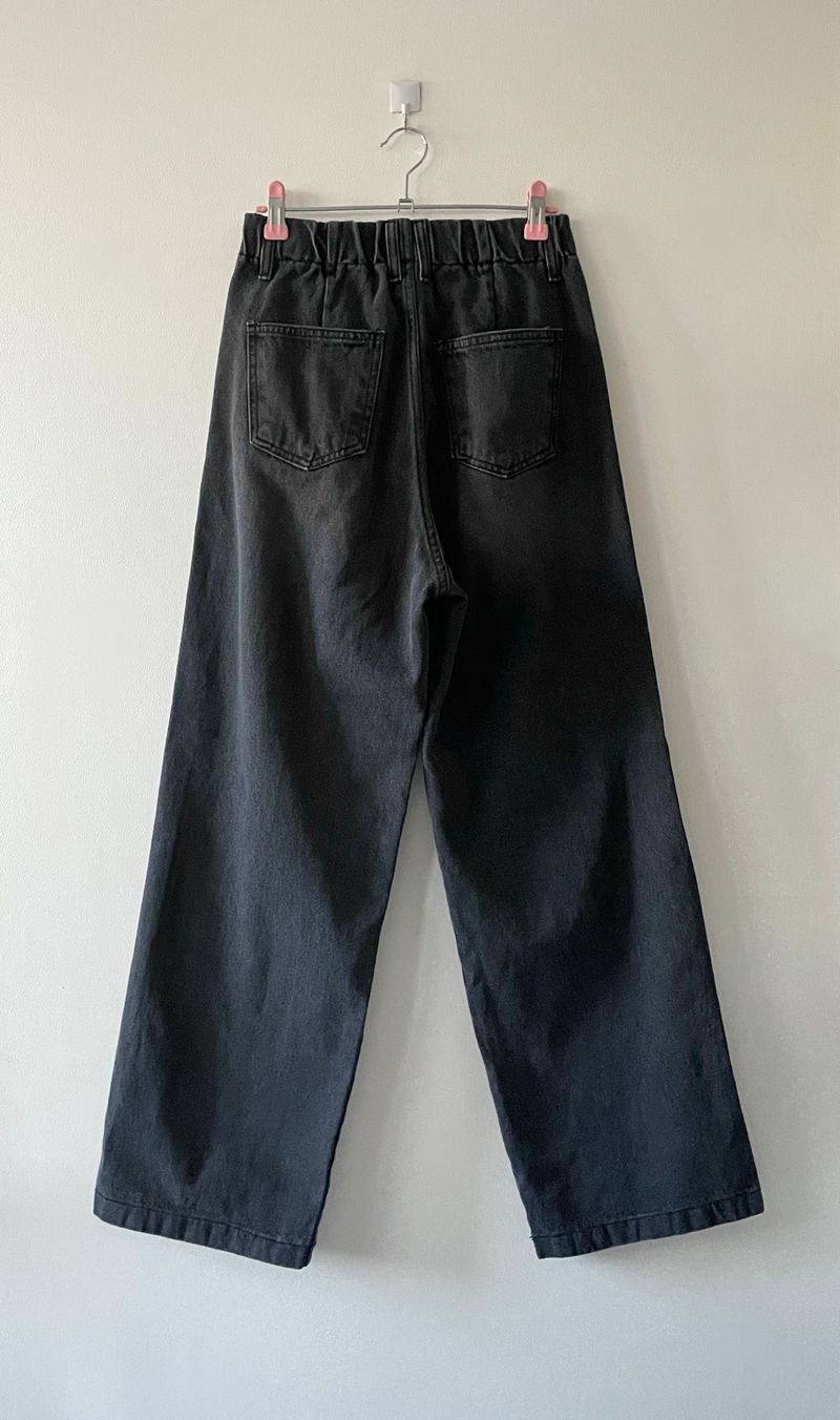 Vintage brush wide pants
