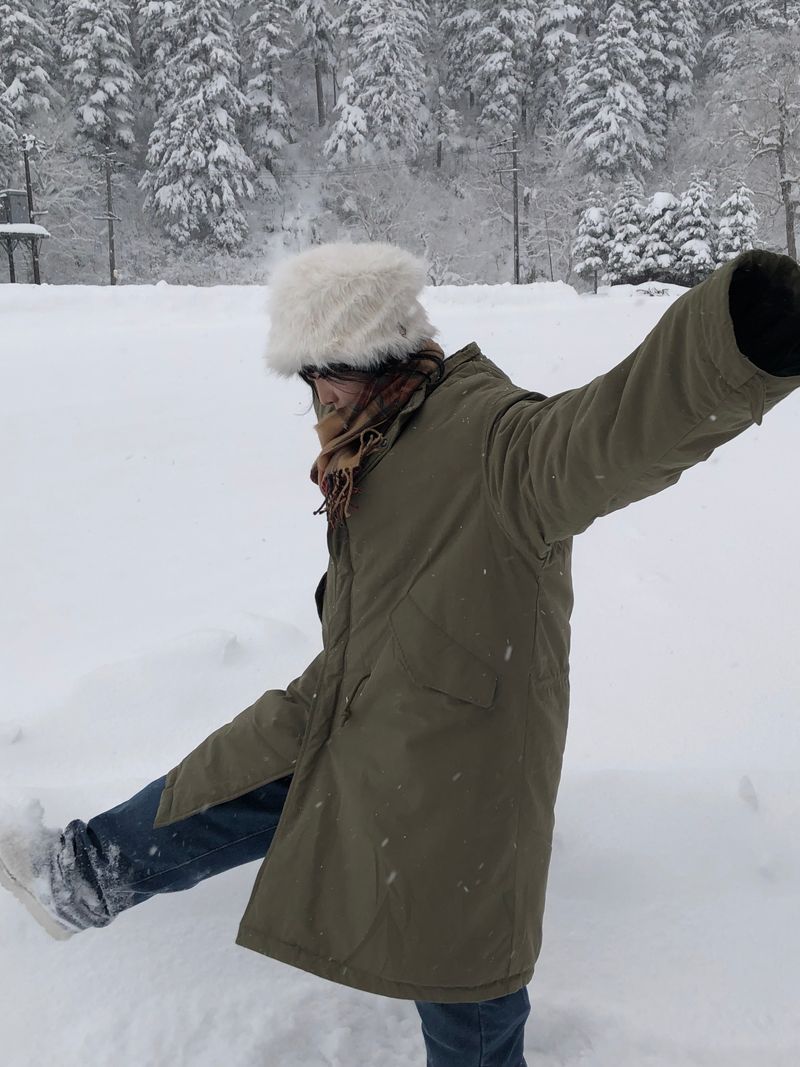 Nieve long fishtail padding parka