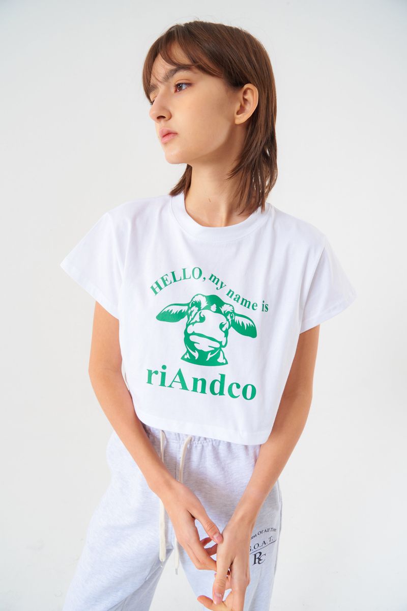 Hello Tee White