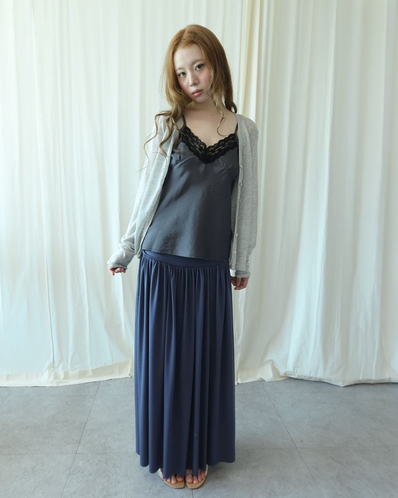 NUPHLO(ニューフロー)の「MELLOW SHIRRING LONG SKIRT(Skirts)」