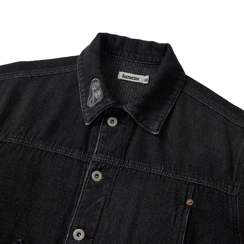 Sphinx denim short trucker jacket / Canvas black