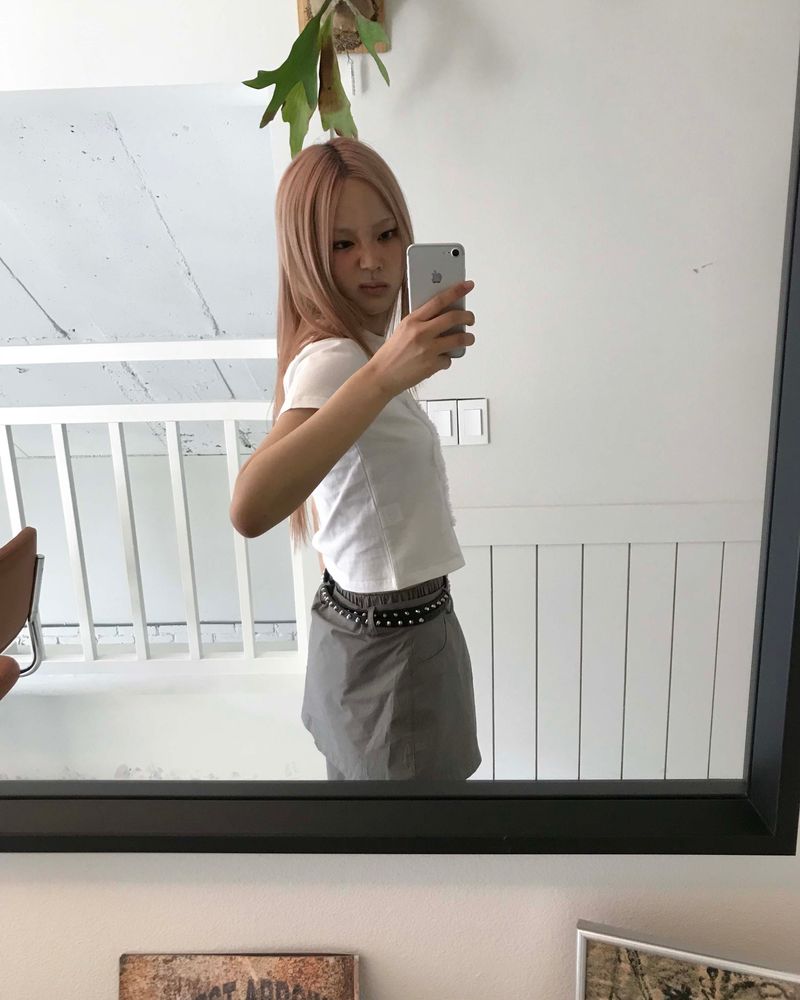 Pintuck skirt pants
