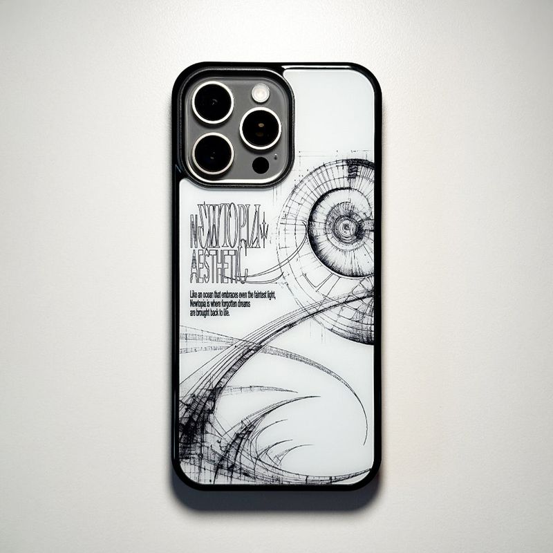 MEMORIESBOUNDARY(メモリーズバウンダリー)の「Newtopia Aesthetic Phone Case (Glass)(Smartphone Accessories)」