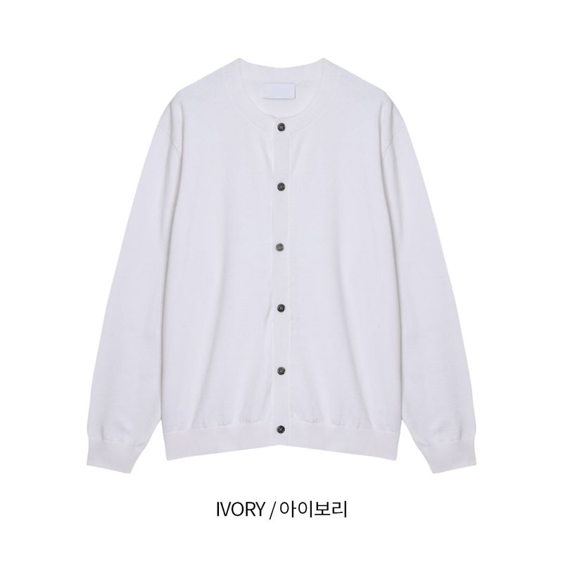 LMN Rio Patch Round Neck Cardigan (4 colors)