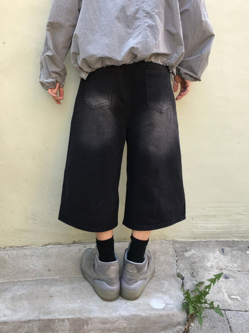 Luke Washed Bermuda Denim Pants 3C