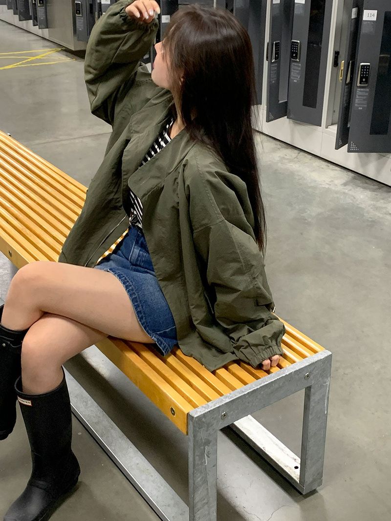 [Bellide made] Return Overfit Two-Way Pintuck Field Jacket