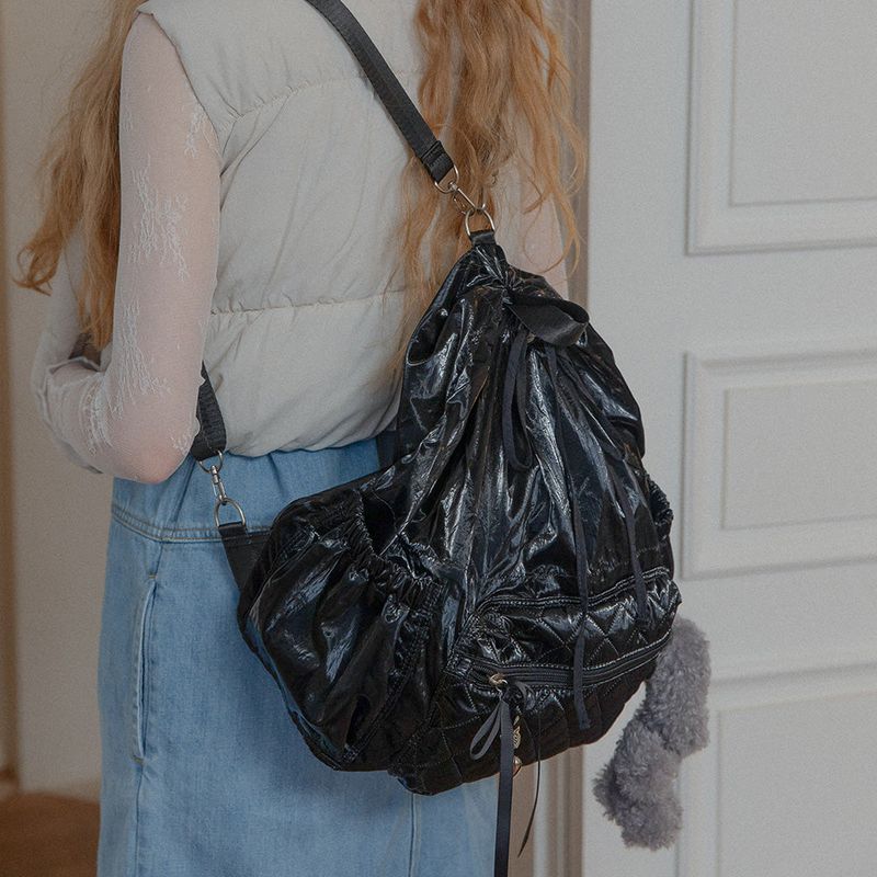 MELLO QUILTING BACK PACK (BLACK)