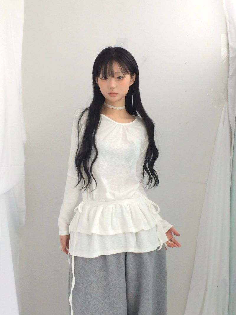 ner.ui.bin（ノエビン）の「side strap frill dress（Dresses）」