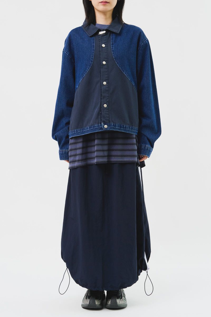 Moss Color Denim Jacket (2color)