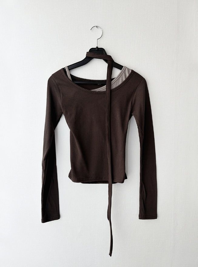 Uneven Strap Top