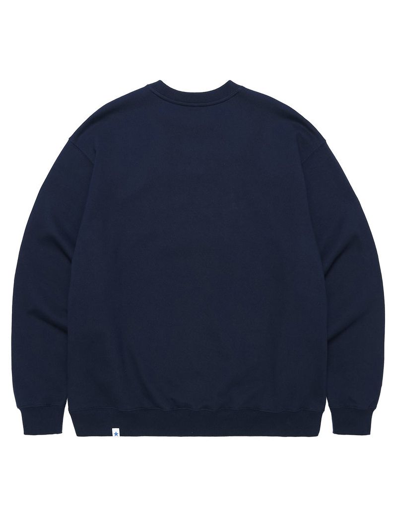 STAR LOGO EMB SWEATSHIRT NAVY(CV2CFUM462A)